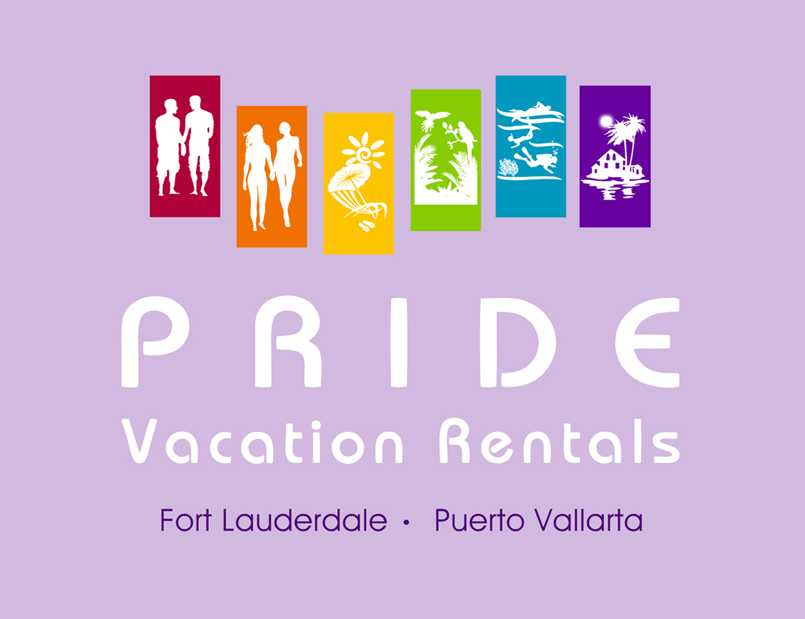 Logo design for Pride Vacation Rentals in Fort-Lauderdale and Puerto Vallarta - by Griffin Graffix