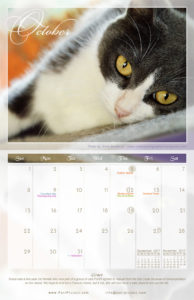 October - 2017 PuRR Project calendar design by Griffin Graffix